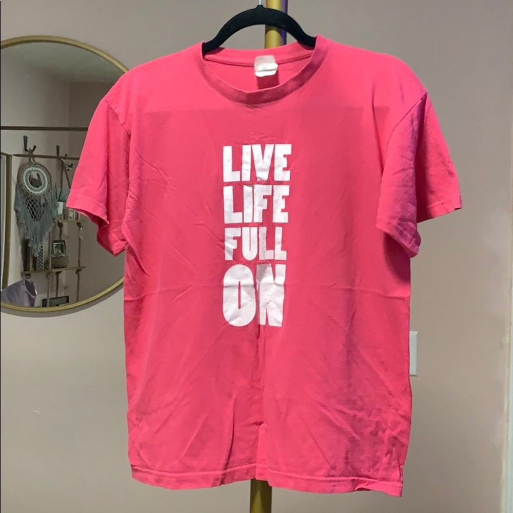 pink Athletic T-shirt